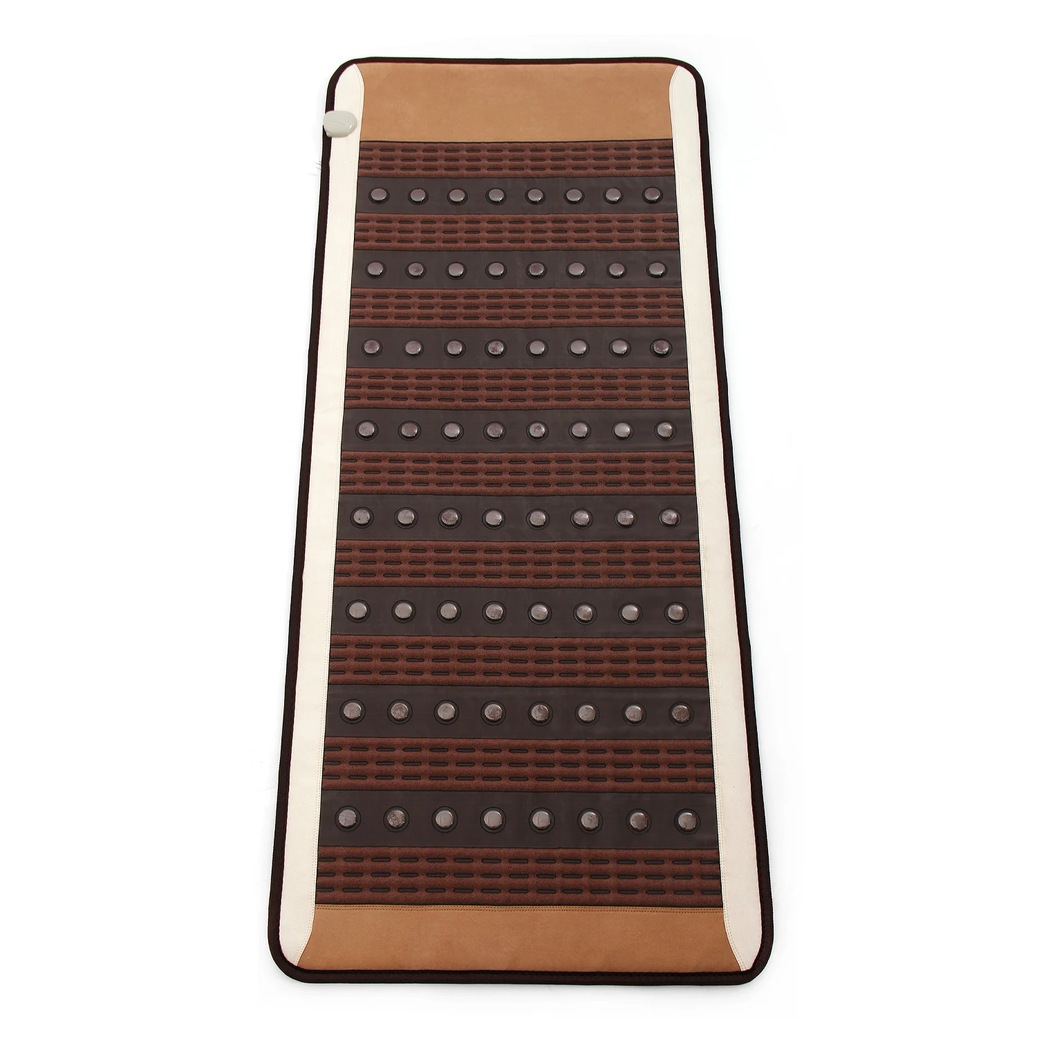 

Deep Healing High Quality Far Infrared Magnetic Thermal Jade Tourmaline Carbon Fiber Massage Heating Sauna Bed Mattress Pad