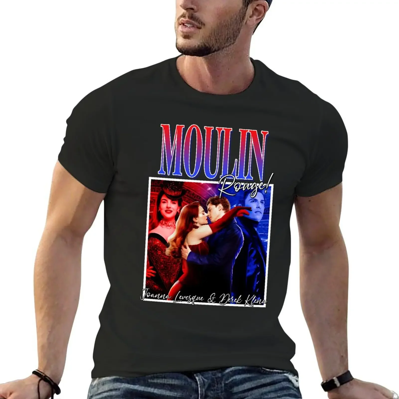 Moulins Rouges Joanna Levesque and Derek Klena T-Shirt graphics oversized t shirt Men's clothing