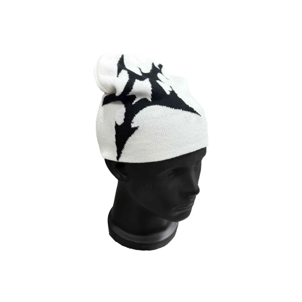y2k work cap archive beanie black cap 平成 Women Hat Knitting Beanies Goth Star Caps Men Y2k Streetwear