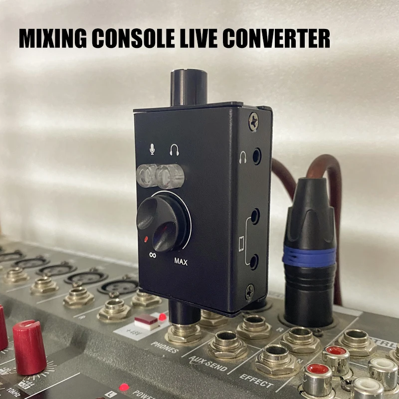 Mixer scheda audio per computer Convertitore di registrazione per monitor per telefono cellulare Anche mai K Song Game Audio Live matchbox