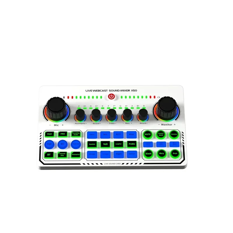 Sound Board for Phone PC Computer DJ Music Studio Mixer for Live Streaming