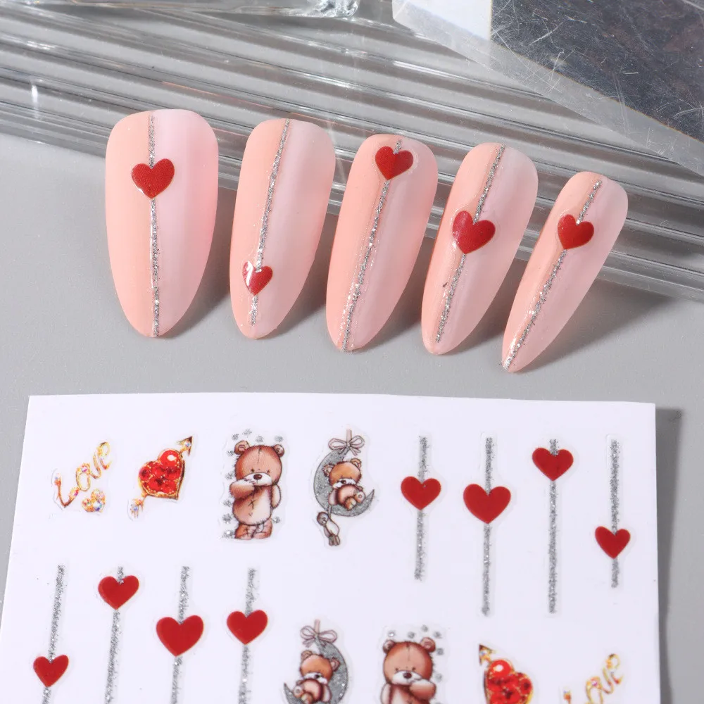 Sticker Convenient And Practical Convenient Adhesive Nail Stickers Holiday Nail Decoration Removable Nail Stickers Fashionable