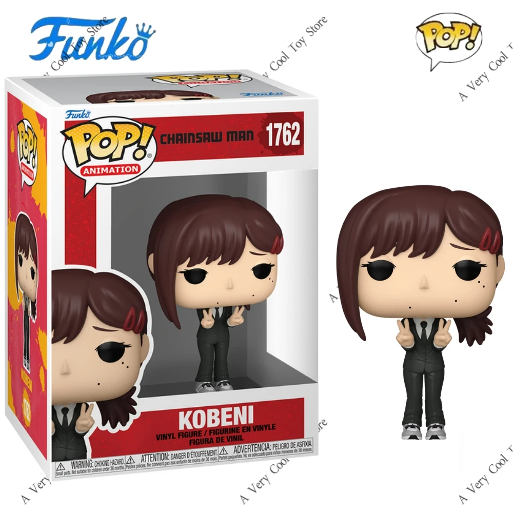 

Anime Chainsaw Man Figures Funko Pop! Kobeni 1762 Limited Edition 3.8 inch Vinyl Figure Collect Decoration Model Toy Gift