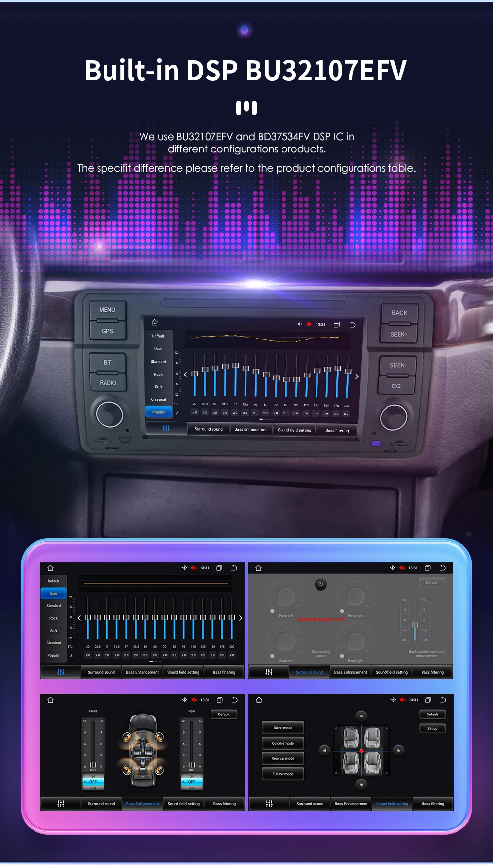 Hizpo 8 Core Android 14 Car Multimedia Radio For BMW E46 M3 Rover 75 Coupe 318/320/325/330/335 GPS CarPlay AUTO 4G Navigation