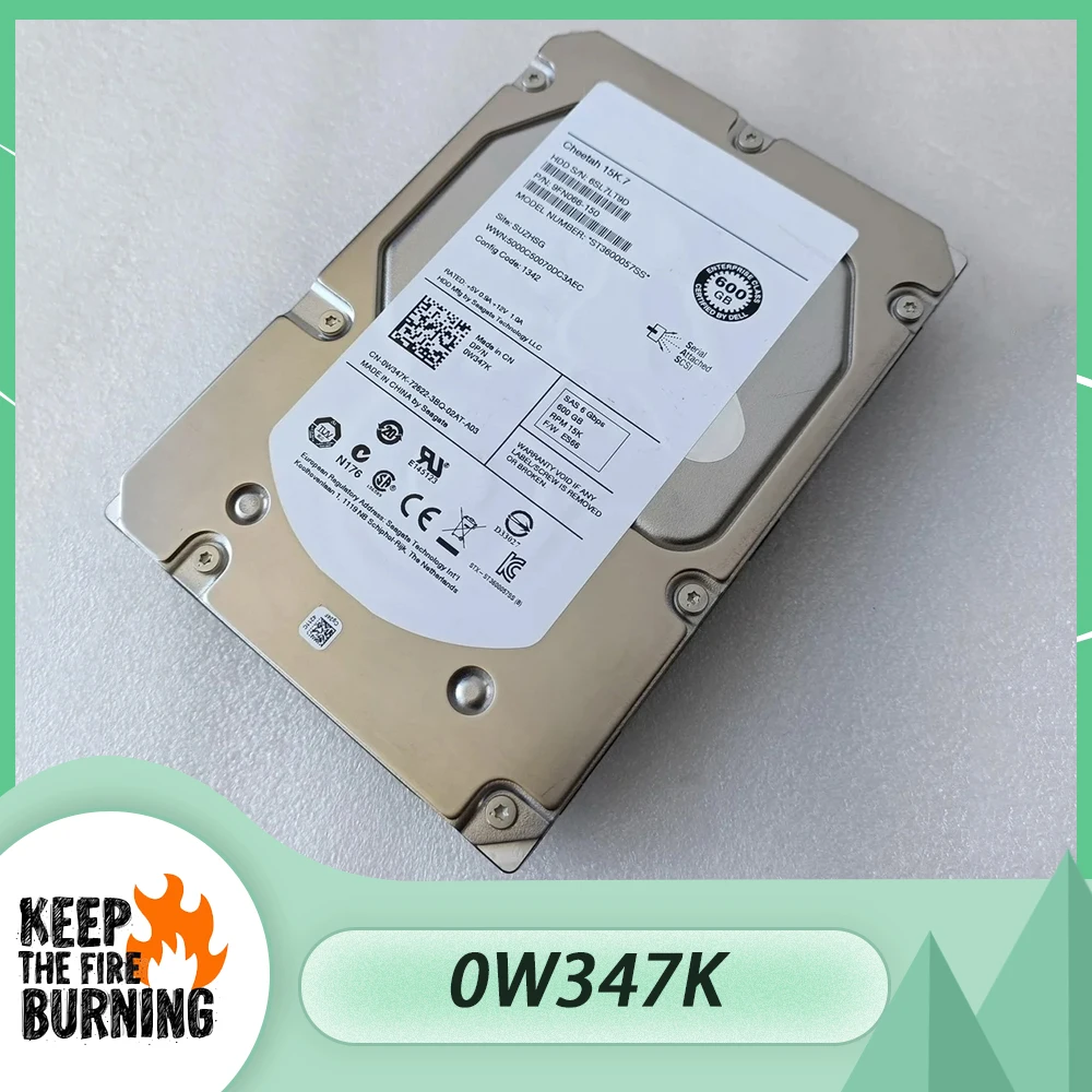 

Для Dell 600G 0W347K W347K ST3600057SS 15K 3,5 "SAS HDD