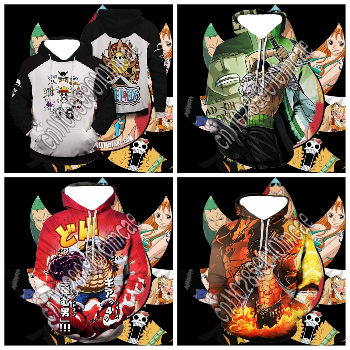2025/26 Аниме ONE PIECE Мужская популярная толстовка с 3D цифровой печатью Мужской пуловер Мужская и женская мода Хип-хоп с длинным рукавом