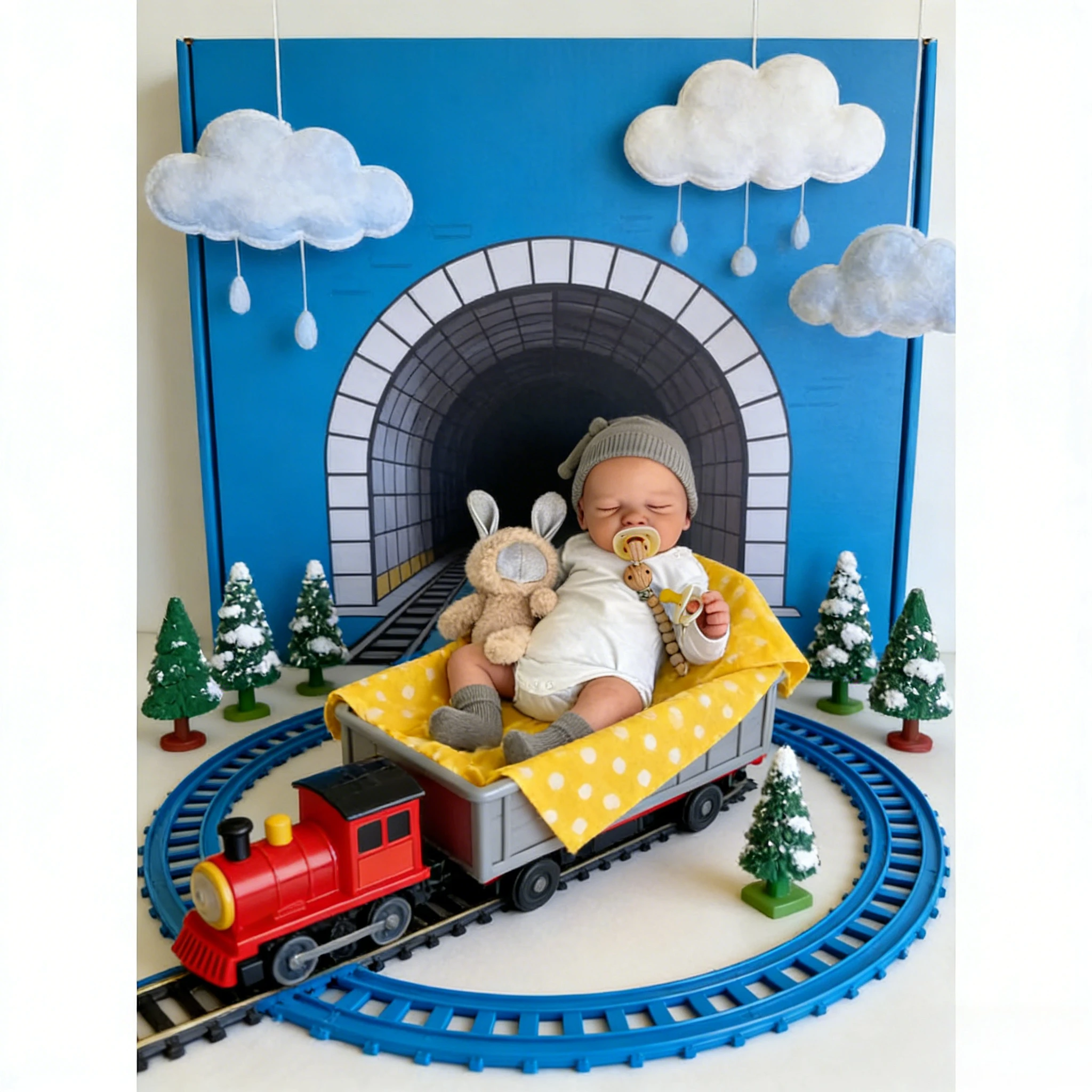 

18inch Romy Sleeping Reborn Baby Doll Pre-Painted Finished, Lifelike 3D Soft Skin, Hand-Drawn Hair