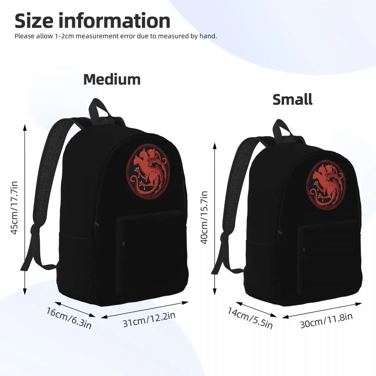 Moeder Van Katten Huis Targaryen Mode Rugzak Outdoor Student Business Dagrugzak Voor Mannen Vrouwen Laptop Computer Schoudertas