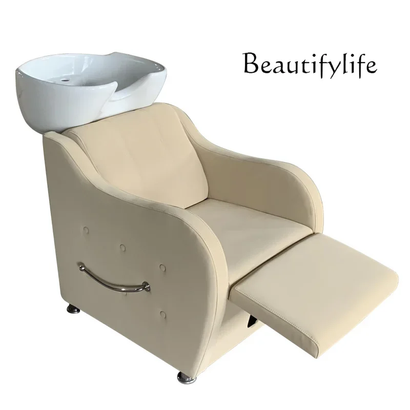 Nordic Hair Saloon Dedicated Lying Half Multi-Functional Flushing Bed