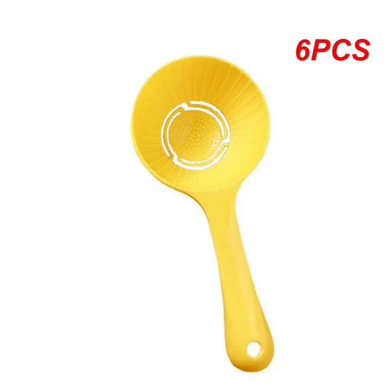 6PCS Non-stick Rice Spoon Durable Materials Yellow Rice Spoon Half-moon Rice Spoon The Rice Ball Is Done In One Step.