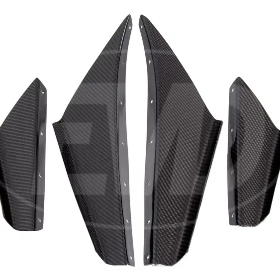 

JDM STYLE CARBON FIBER FRONT BUMPER CANARDS (4 PCS) for 1996-2000 HONDA CIVIC EK9