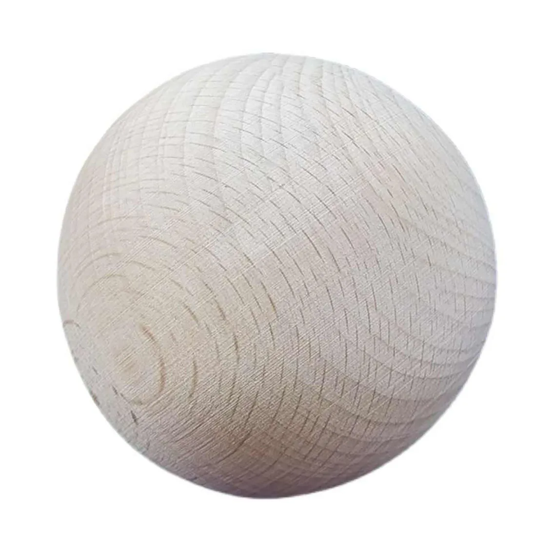 Dia 30/40/50/60/80/100-200mm Beech Wood Ball Wooden Primary Color Solid Round Wooden Ball Decoration DIY Home Painted Parts