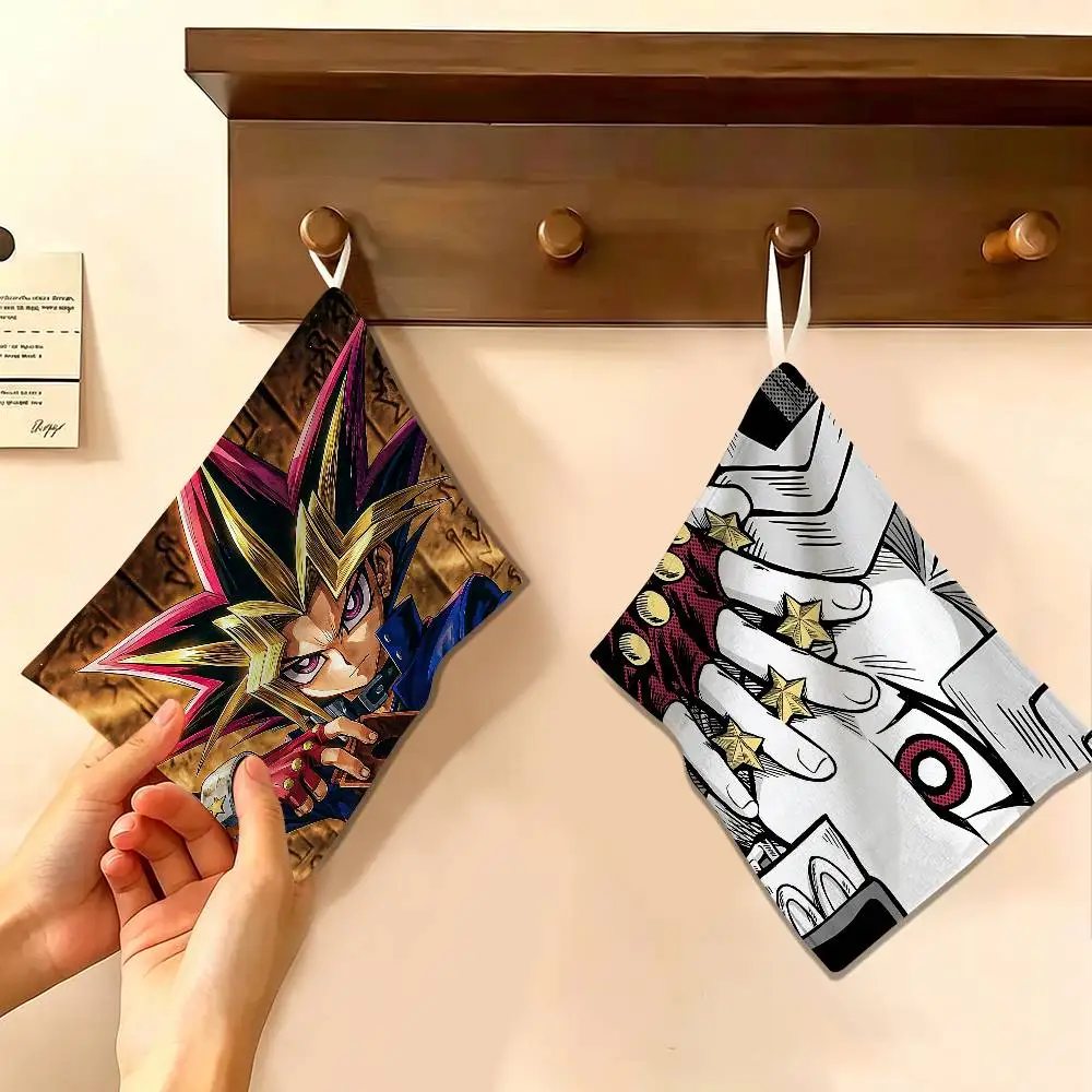 Card Game Yu Gi Oh Reusable Hanging Kitchen Towel, Polyester Cotton Soft Fabric for Office Home Daily Life