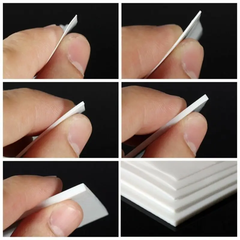 Imagem -03 - Folha de Filme Ptfe Branca para Suprimentos Elétricos Alta Resistência Virgem Grossa 0.1 mm 0.25 mm 0.3 mm 1pc 100x100 mm 250x 500 mm