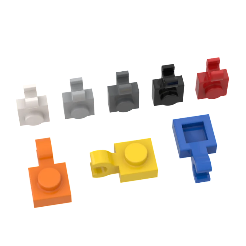 10Pcs MOC Parts 61252 Plate Special 1 x 1 with Clip 6019 Compatible Bricks DIY Assmble Building Blocks Particle Kid Brain Toy