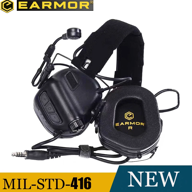 EARMOR military tactical headphones M32-Mark3 MilPro military standard MIL-STD-416 hearing protection shooting earmuffs