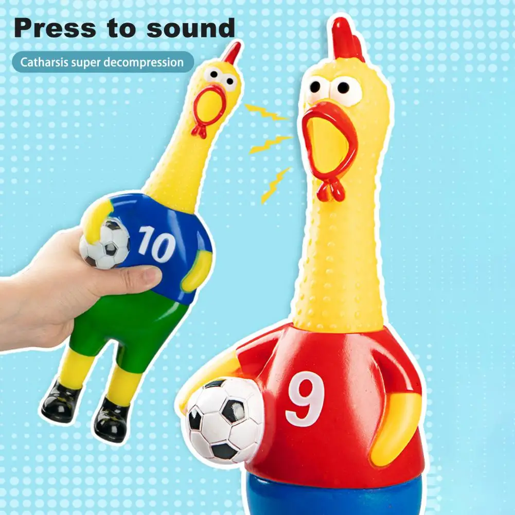 Screaming Chicken Toy Stress Relief Chicken Squeeze Chicken Toy for Stress Relief Pranks Yellow Screaming for Kids for Fun