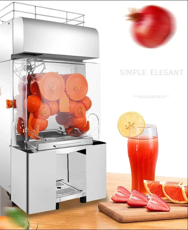 التجارية الفولاذ المقاوم للصدأ عصارة الفواكه الطازجة Lar ماكينة تقشير أوتوماتيكية أوران الرمان الليمون تيار مستمر ضغط عصير النازع