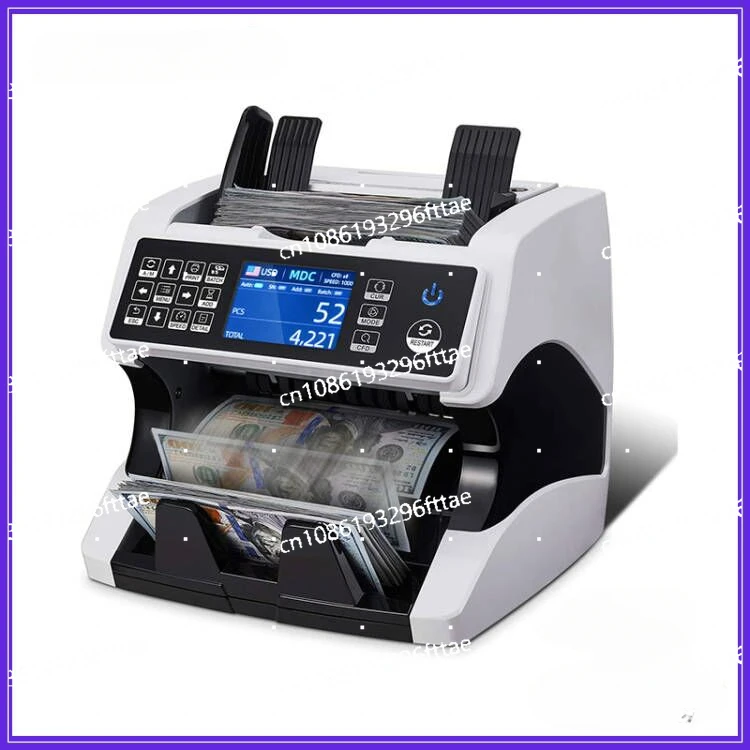 AL-920 Multi-currency Total Vertical Banknote Counter, Dual CIS Image Scanning, US Dollar and Euro Banknote Detector