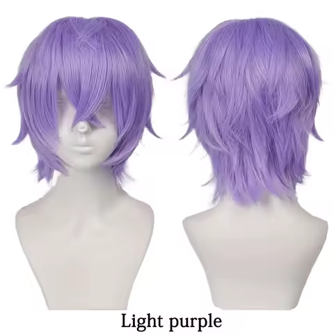 10-Inch Cosplay Synthetic Hair, Suitable For Both Men And Women, Short Straight Hair, Anime Costume, Daily Party Lolita Wig