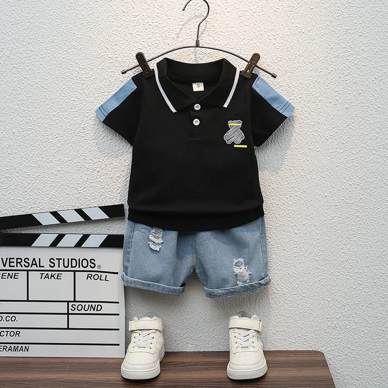 New Summer Baby Clothes For Boys Casual Cartoon T-Shirt Shorts 2Pcs/Set Toddler Costume Kids Children Outfits Infant Tracksuits