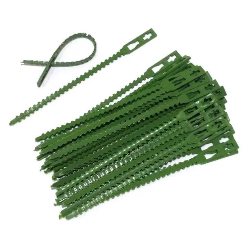 

30Pcs Reusable Garden Cable Ties Plant Support Shrubs Fastener Tree Locking Nylon Adjustable Plastic Cable Ties Tools 23/17/13cm