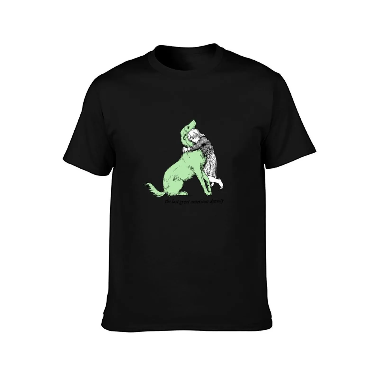 Key lime green dog T-Shirt No Iron Casual Short Sleeve Top