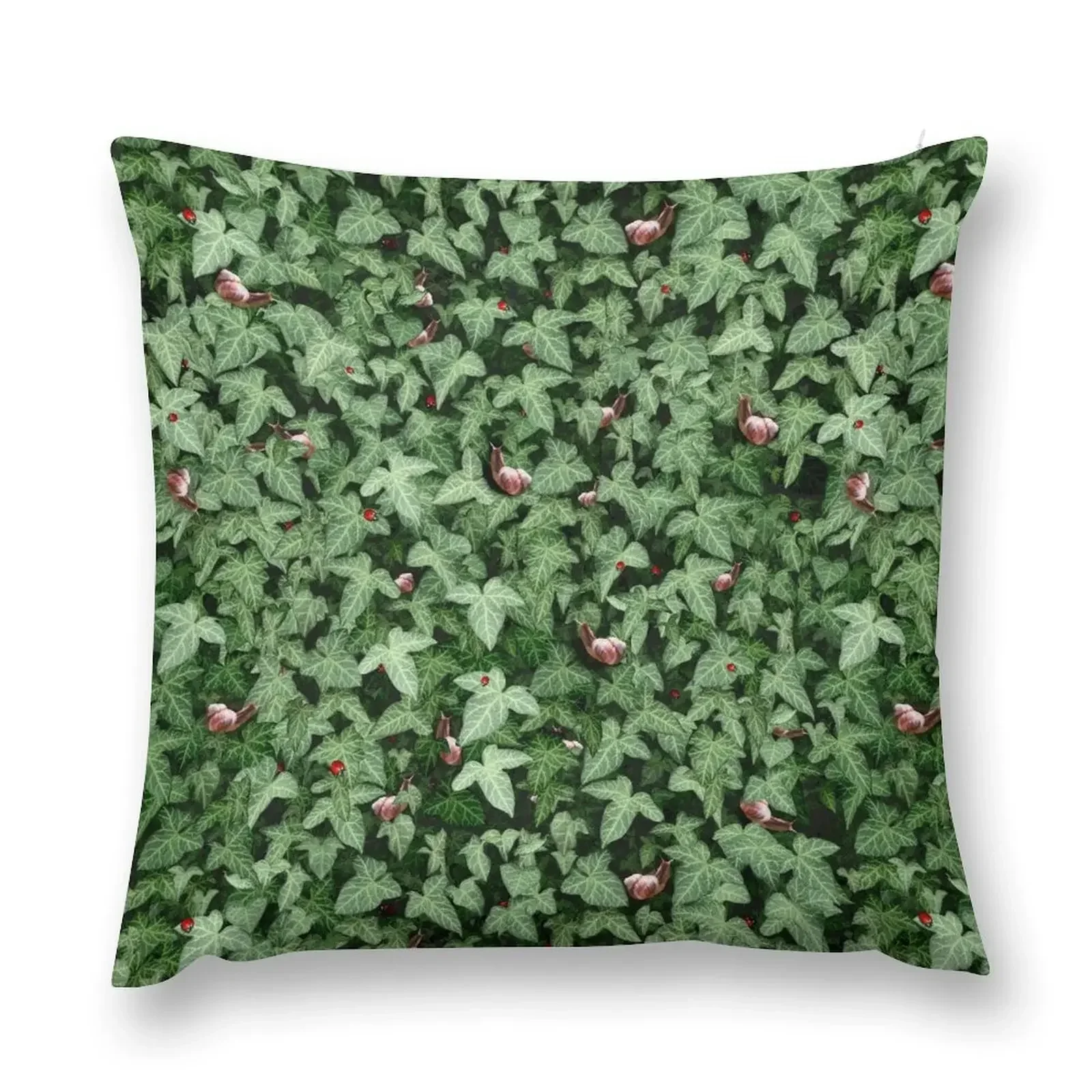 Ivy wall with snails and ladybugs Throw Pillow Pillowcases luxury throw pillow covers pillow pillowcase Sofa Cushions