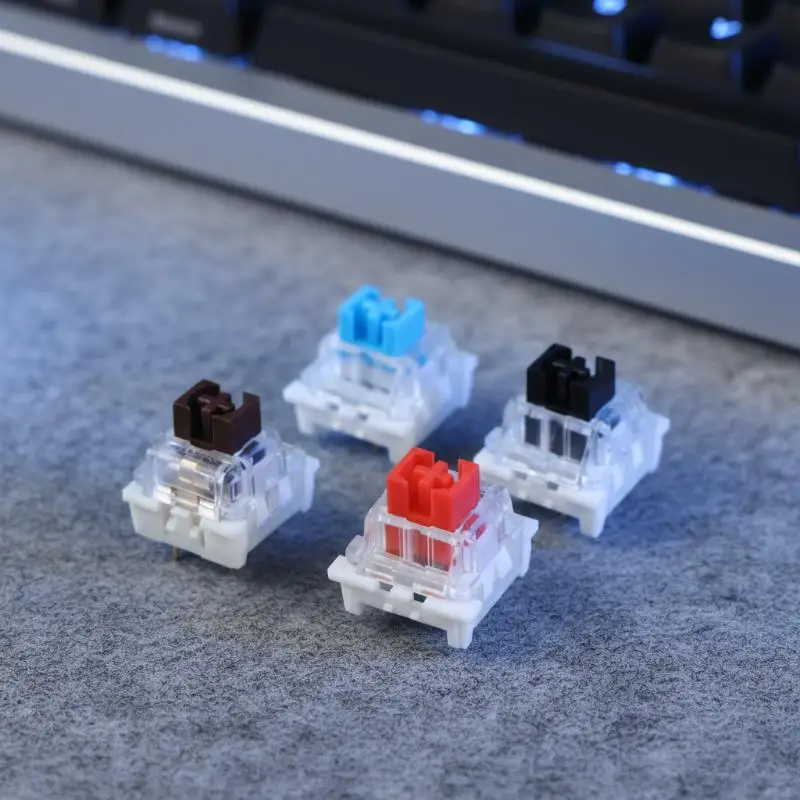 50Pcs Keyboard Switch Keyboard Clicker Key Replacement 3 Pin Tactile Switch Plastic For Electrical Equipment Tools DIY Repair
