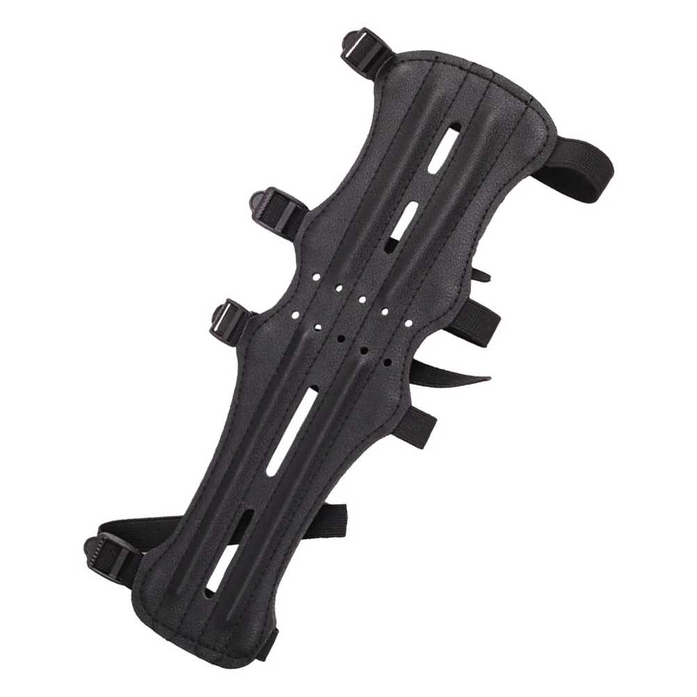

Archery Arm Guard Upgraded Extended Design Covers Forearm and Bicep Elastic Strap Universal Protective Outdoor Archery Armguard