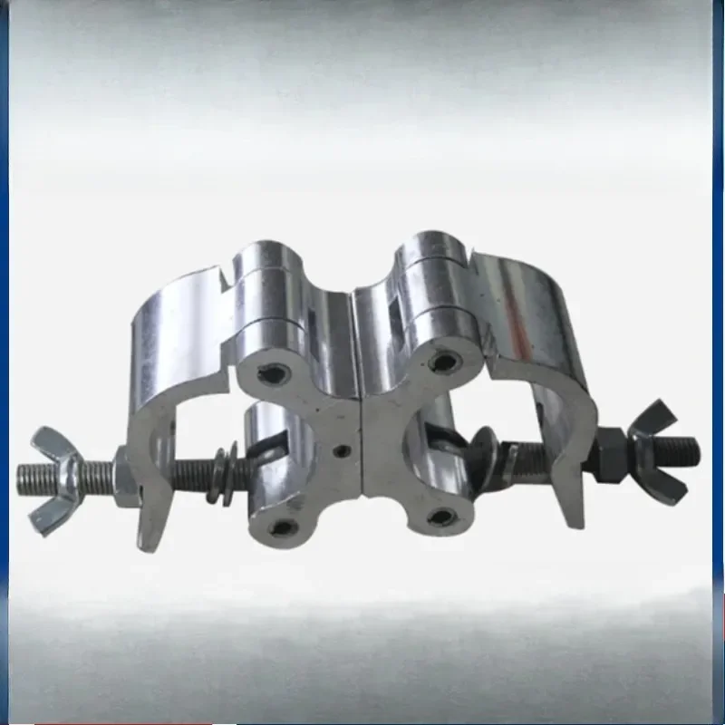 Aluminum alloy fastener Cross universal fastener scaffold steel pipe buckle Rotary double buckle fastener Round tube fixed