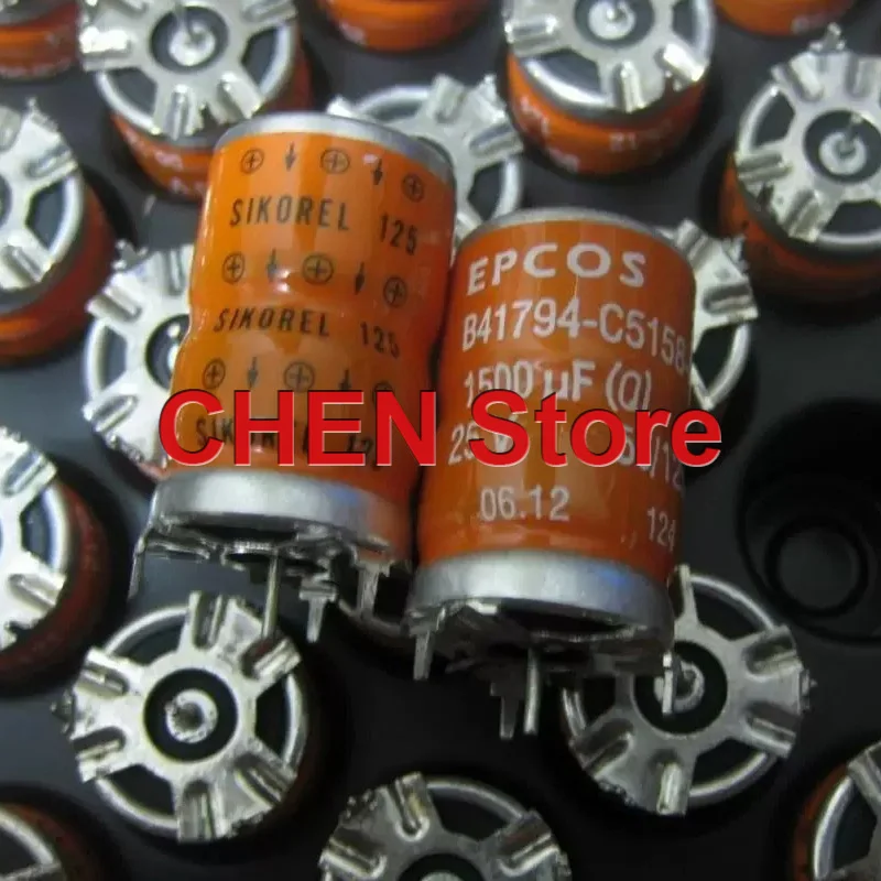 

10PCS/lot original EPCOS B41794 25V1500UF 18X30MM SIKOREL 125 axial electrolytic capacitor 1500uF 25V free shipping B41794C5158Q