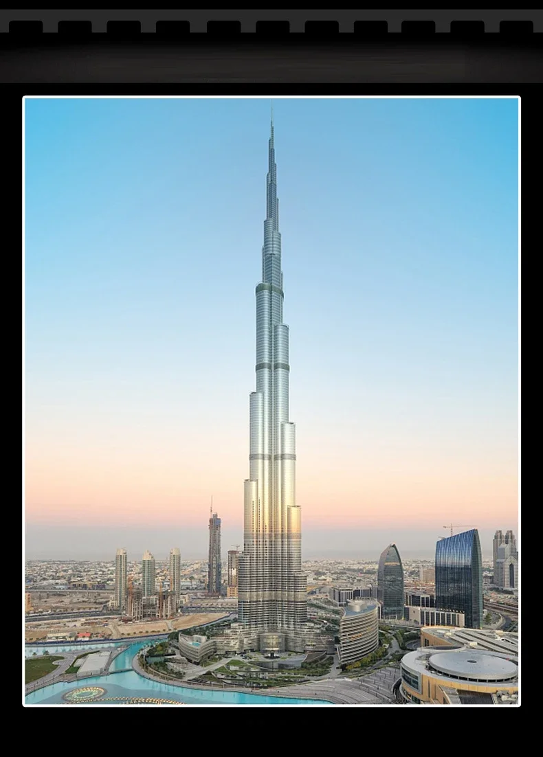 Worlds Tallest Architecture The Burj Khalifa Tower of Dubai Building Blocks Model Assembly Bricks Kits for Kids Adults Toys Gift