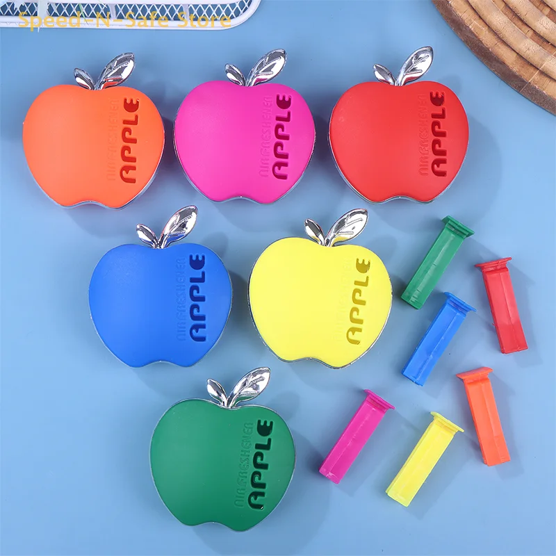 1 PCS Apple-Shaped Car Air Freshener With Floral Fragrance – Featuring A Decorative Vent Clip Design