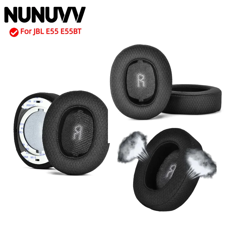 

Ear Pads For JBL E55 E55BT Headphones Replacement Foam Earmuffs Cushion Headset Covers Sponge Leather Foam