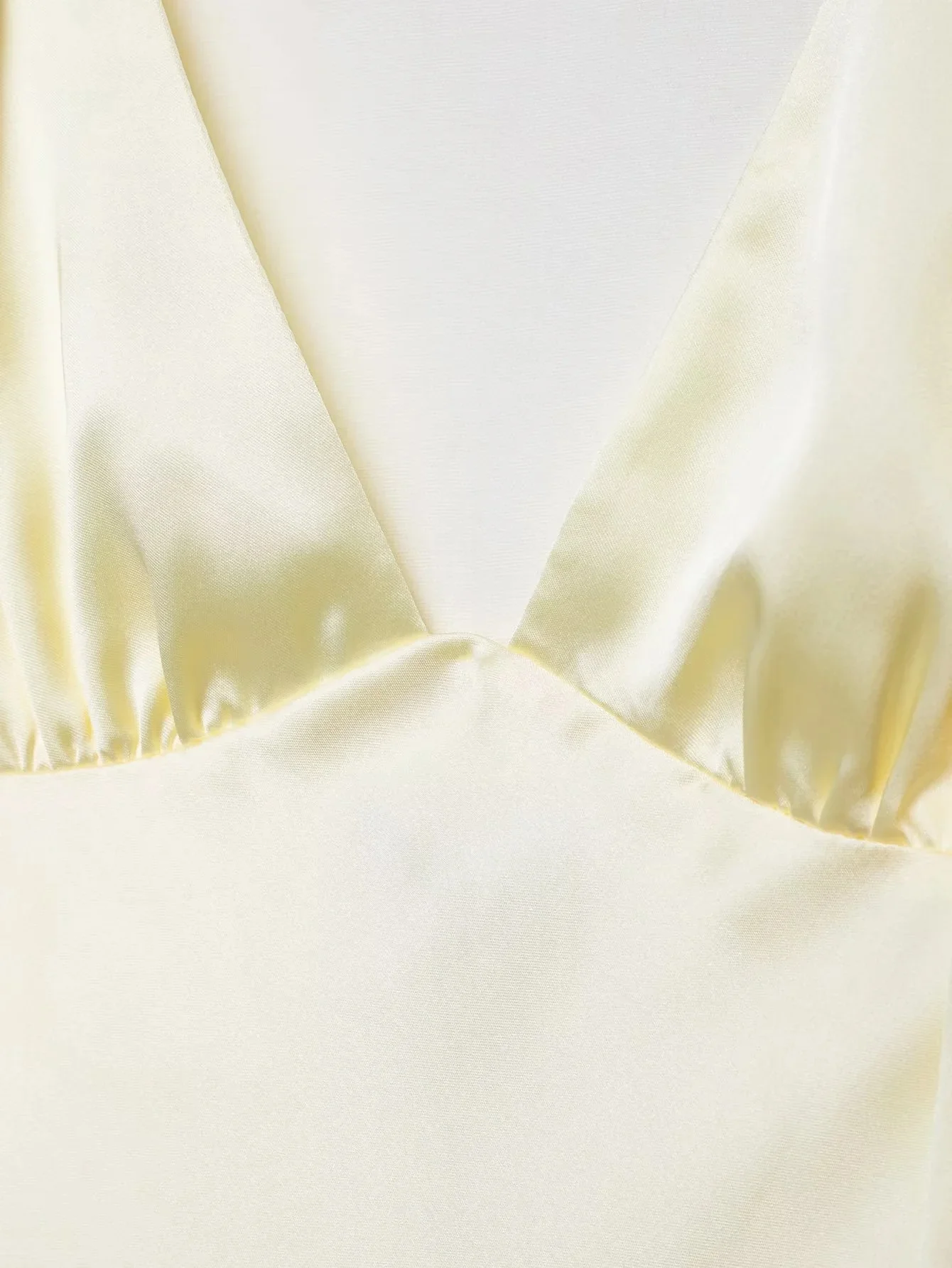 Kondala senhora outono elegante vestido de cetim arco alça de ombro profundo decote em v midi vestido para o sexo feminino 2025 verão moda jantar feminino dres