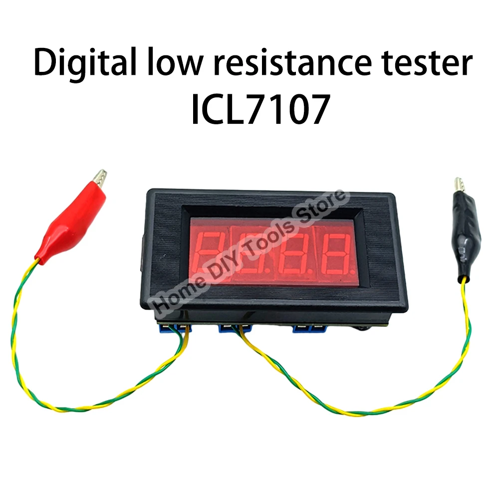 ICL7107 Digital Low Resistance Tester DIY Electronic Kit Module DC 5V 35mA High Precision Tester Soldering Training