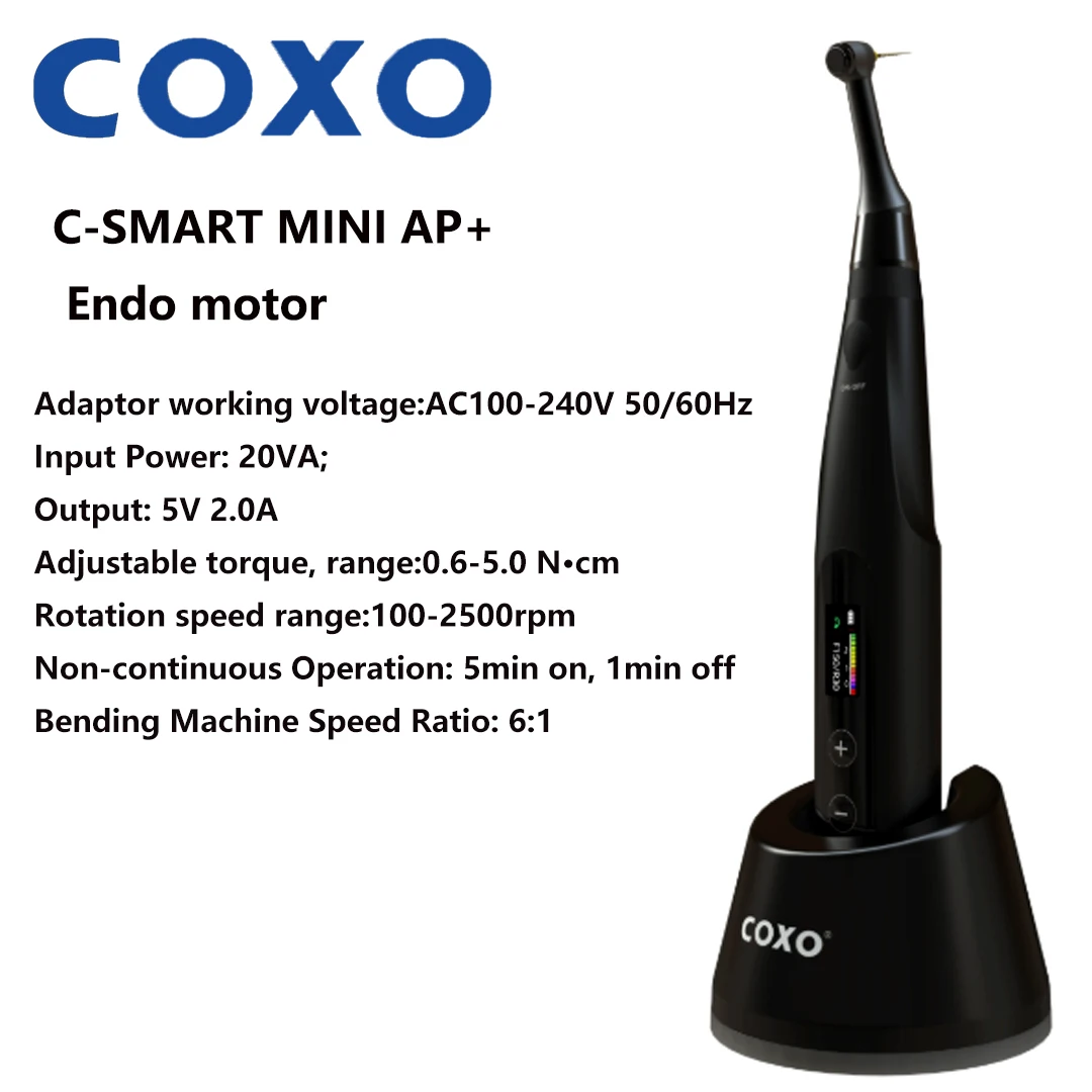 COXO C-SMART MINI AP+Dental Brushless Endo Motor with 6:1 MINI Insulated Contra Angle Dental Apex Locator & Endodontic equipment