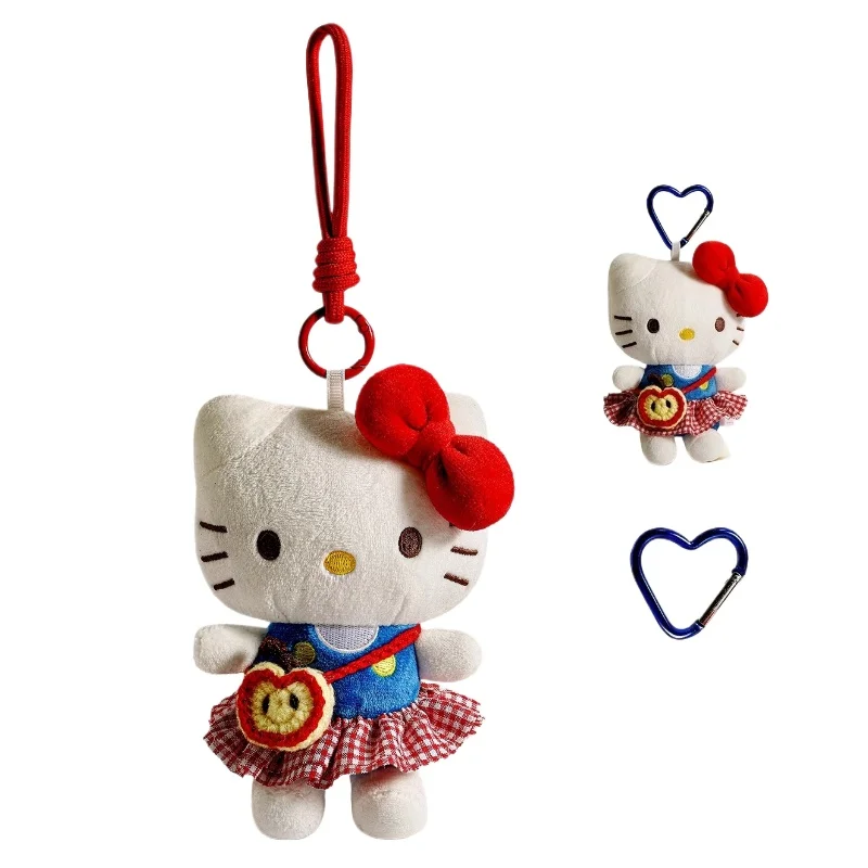

NEW Kawaii Sanrio Hello Kitty Doll Keychain Pendant Cartoon Cute PVC Car Key Anti-Lost Pendant Backpack Pendant Birthday Gift