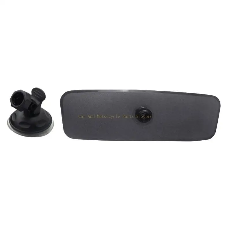 

Auto Interior Rear View Mirror with Suction Cup Adjsutable Car Wide Adjustable Rearview Mirror Windshield Mount