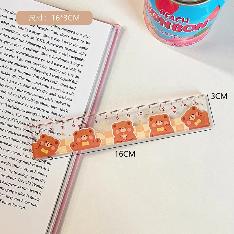 Cute Ruler School Supplies Kawaii Accessories 15cm Drawing Tool Korean Stationery Fournitures Scolaires Student Regla Ruler