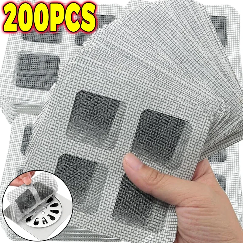 

Disposable Hair Drain Catcher Mesh Anti-blocking Shower Bathroom Filter Stopper Floor Drains Sticker for Bathroom Kitchen Clean