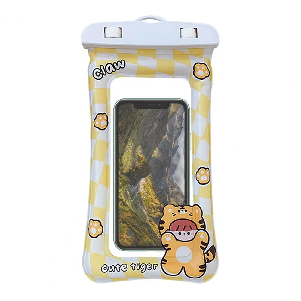 Portable Waterproof Phone Pouch Eco-friendly Highly Clear Creative Cartoon Swim Pool Phone Underwater Case