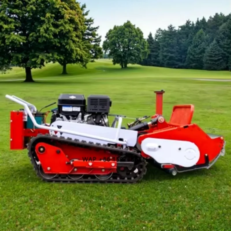 800mm-1000mm Cutting Width Rotary Grass Cutter Automatic Crawler Lawn Mower Remote Control for Farm Use on Sale
