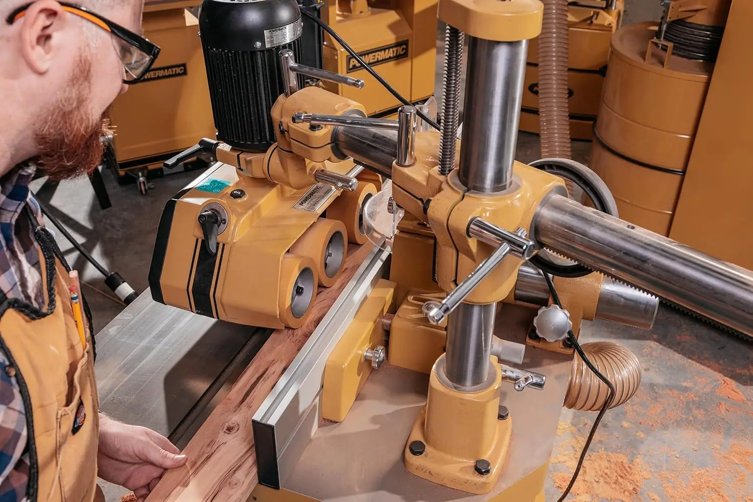 Powermatic 3-Roll Power Feeder, 1/4 HP, 115V 1Ph