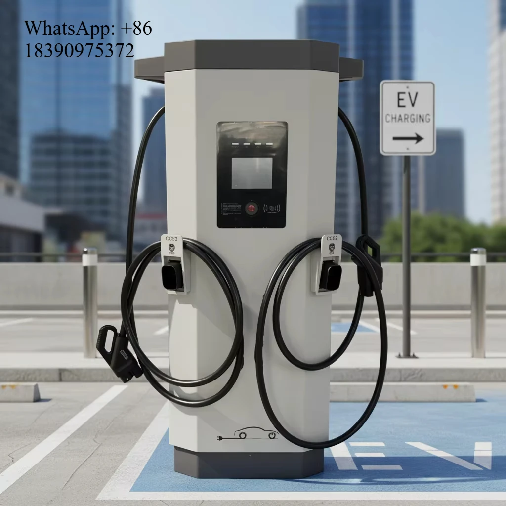Dual Plug 60kw/120kw OCPP EV DC Fast Charging Station Floor-Mounted Commercial Charging Piles for Electric Vehicles