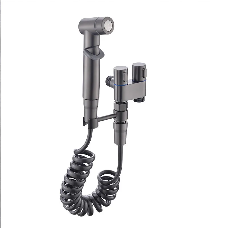 Pulvérisateur de Bidet de toilette à main, robinet de Bidet, pomme de douche, douche hygiénique, robinets de toilette, Double sortie, accessoires de toilette