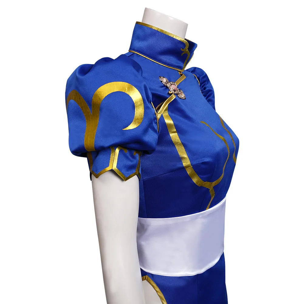 Chun Li Cosplay Kostüm Anime Spiel Cosplay Kostüm Kleid Outfit Frauen Weibliche Damen Halloween Party Rolle Spielen Kleidung SF