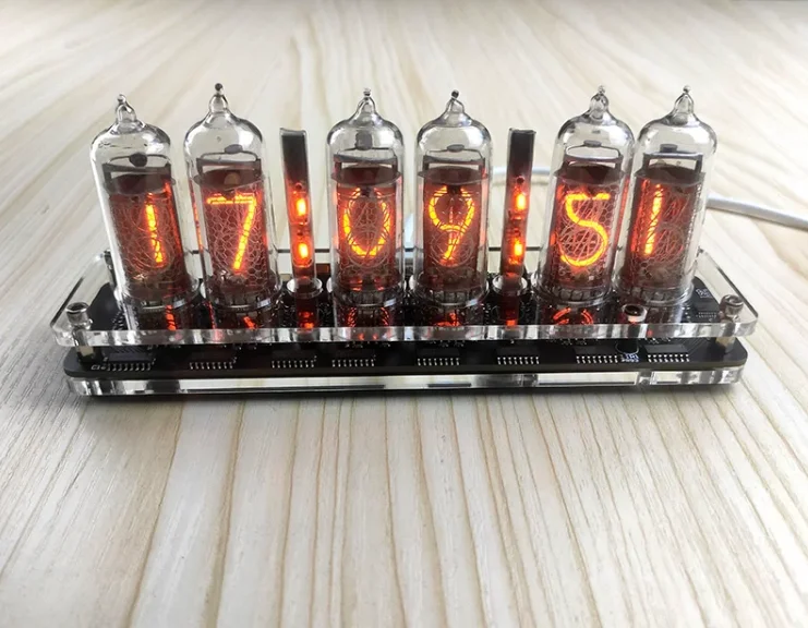 6-Bit IN-14 Glow Tube Clock, Glow Tube Not Included