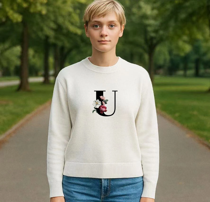 

Knit Cute Christmas Gifts For Winter Graphic Sweater Women Long Sleeves O-Neck Pullover Sweater Lady Loose Casual Summer Fashion